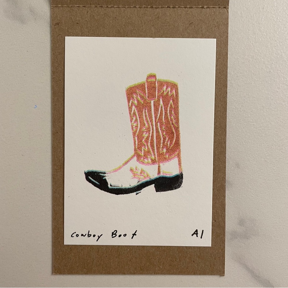 Inciardi prints - cowboy boot